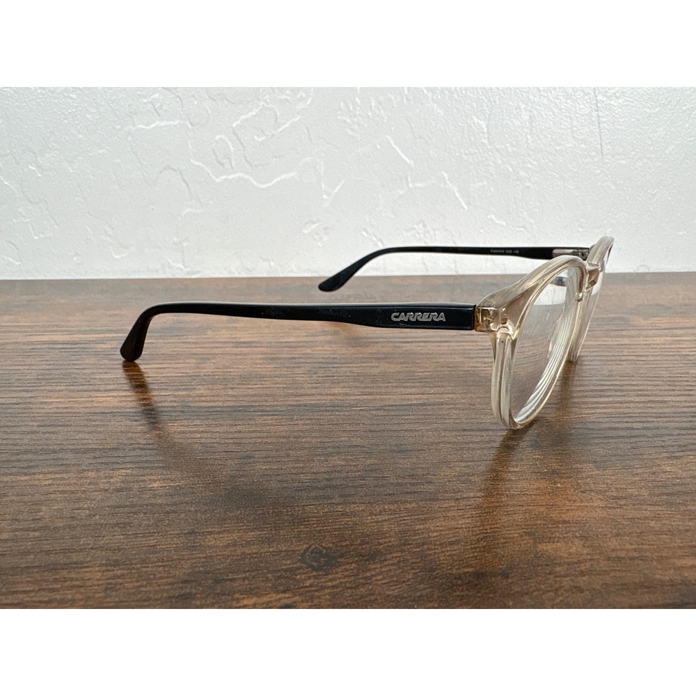 Carrera CA6636/N G3D Eyeglasses Round Clear Champagne Black Frames 50-18-145